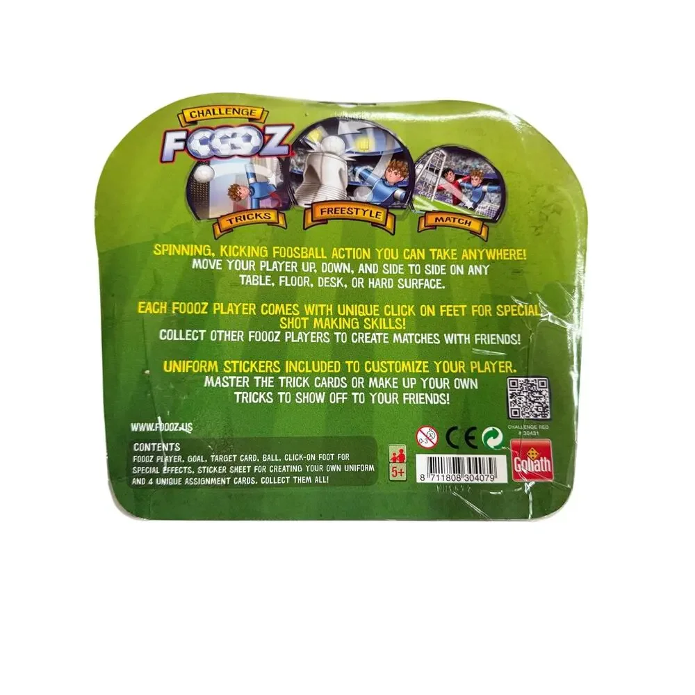 Goliath FOOOZ Challenge Red Figure Foosball Trick Desk Toy - NOS Soccer Fun